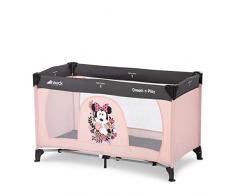 Hauck Dream N Play - Cuna de viaje 3 piezas 120 x 60cm, bebe, incluido colchóncito y bolsa de transporte, de 0+ meses hasta 15 kg, plegado y montaje fácil, ligera y estable, rosa