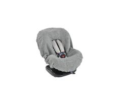 Cover-asiento de coche gris Terrycloth Bebé con Velcro - Adecuado para Grupo 0 y 1 Asientos de coches
