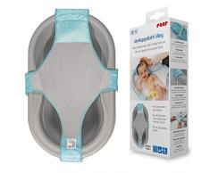 MyHappyBath Sling – Red de baño para bebé de Reer, para una óptima tumbado de tu bebé en la bañera, la hamaca para una experiencia de baño segura