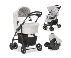 Hauck Shopper Trio Set, Carrito bebe 3 en 1, Silla de Paseo, Silla Auto Grupo 0, Capazo con Colchón, desde Nacimiento hasta 25 kg, Plegado Compacto