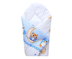 cosing 331 – 019 – 136 ranuras Cojín Baby einschlagdecke Baby cervical Coco – Búho 2, Azul