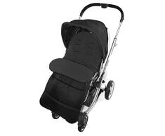 Saco/Cosy Toes Compatible con Huevo silla de paseo Tandem Cochecito Negro Jack