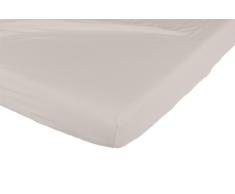 Candide - Sábana ajustable para cama infantil, tela de punto de algodón pardo