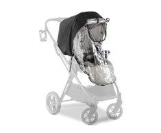 hauck Universal Raincover Stroller, Plastico Lluvia Silla Paseo Universal, Capota Lluvia, Protector Capazo, Orificios de Ventilación, Ventana, Transparente