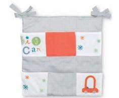 Pirulos 28100514 - Mural de cuna, diseño big car, 39 x 48 cm, color blanco y gris