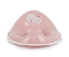 Bieco 11181705 Niños Asiento para inodoro con función antideslizante, color rosa