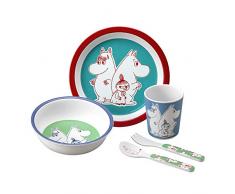 Moomin MO701N - Servicio de mesa de 5 piezas, multicolor