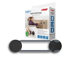 reer 1 fusible de seguridad infantil para armario, cajón y más por expertos en seguridad infantil de Suabia, color blanco