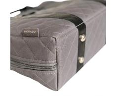 Manostiles - Bolso cambiador de piel, diseño danés, color gris