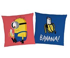 Les Minions Banana - Cojín decorativo (40 x 40 cm)