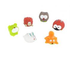 Badabulle B017004 - Juguetes de baño rigolo, 6 unidades