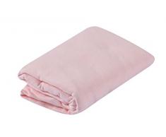 poyetmotte sábana bajera ajustable, 70 x 140 cm, polvo rosa