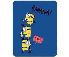 CTI 046946 Minions 2 - Manta (Forro Polar, 300 g), Color Azul