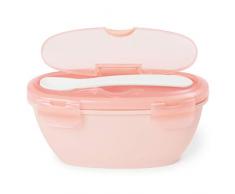 Skip Hop Easy Serve Travel Bowl y cuchara Coral