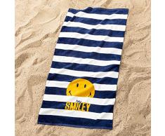 Smiley Hey D - Toalla de Playa (75 x 150 cm)