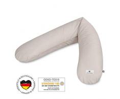 Julius Zöllner4661040540 - Cojín de lactancia (relleno de copos agradable, 180 cm), color marrón