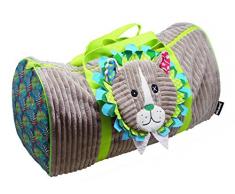 Les Deglingos – Peluche suave Juguete, bolsa de fin de semana, León