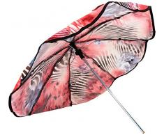 Sombrilla con soporte universal de Gesslein - Parasol para cochecito y silla de paseo - 70 cm de diámetro, flexible, para tubos redondos y ovalados