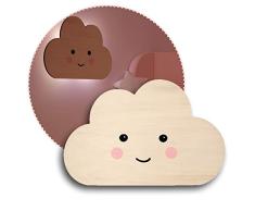 Reer Lumilu Silhouette Light Cloud 52167 - Lámpara de pared con diseño de nubes con texto en inglés Light, color marrón