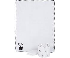 Tots by Smart Correpasillos 360120 Juego de cama bambú, Negro