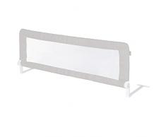 roba Barrera de Cama Infantil y Bebé Inclinable y Anticaídas - Barra de Cama Plegable - Longitud 100 cm - Altura 51 cm - Gris