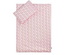lulando cama infantil cama de 2 piezas almohada y funda nórdica Birds / Dots Orange