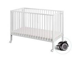 Tissi 100013 - Cuna Plegable Para Niños, Blanco, Color Blanco
