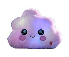 pioupiou et Merveilles 16314 Candy cojín luminoso nube Rosa