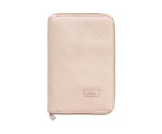 Cambrass-Portadocumentos bebé – carpeta para guardar documentos del bebé – Funda para cartilla sanitaria – libro de nacimiento con bolsillos- Sweet Beige 3x19x27 cm