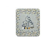 Piccola Casa 65011 - Manta, 110x140 cm, color Mostaza y Gris