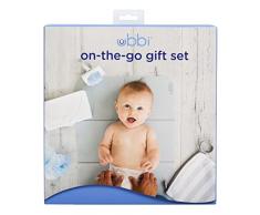 Ubbi U10170 - Set De Regalo Cambiador, Dispensador De Toallitas Y Dispensador De Bolsas, 800 g
