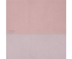 Jollein - Funda de edredón y funda de almohada, 120 x 150 cm, diseño de gofre pequeño, color rosa, 120 x 150 cm, color rosa