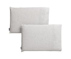 ClevaMama Caja de almohada junior de algodón Jersey (paquete de 2) - gris