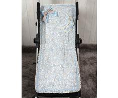 Babyline Caramelo - Colchoneta ligera para silla de paseo, color azul