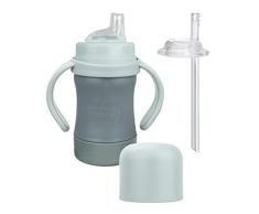 green sprouts Sprout Ware - Vaso de plástico para plantas y plantas con boquilla de pajita