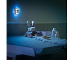 Reer Nightguide - Luz nocturna y armario (luz suave y enfocada al cambiar y dar la lactancia por la noche), color azul