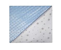 Sevira Kids Minky - Manta para bebé y niño (muy suave, fabricada en Europa, fácil cuidado), color azul