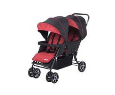 Safety First TEAMY DUO Ribbon Red Chic - Silla de paseo DUO, color rojo