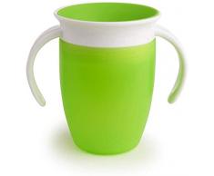 Munchkin Vaso de Aprendizaje para Bebé y Niños Pequeños, Vaso Infantil 360° con Asas, Vaso Antiderrame Libre de BPA para Bebés a Partir de los 6 Meses, Apto para Lavavajillas, 207 ml, Verde