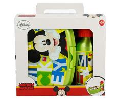 SET URBAN VUELTA AL COLE 2 PCS. (BOTELLA ALUMINIO 400 ML, SANDWICHERA URBAN) MICKEY MOUSE - DISNEY - WATERCOLORS