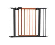 BabyDan Avantgarde - Barrera de fijación a presión para puerta o escalera (71,3-97,6 cm), color negro