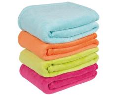 DOMIVA - Manta (100 x 150 cm), color marrón