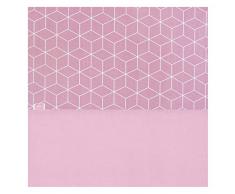 Jollein Funda de edredón y funda de almohada, sábana 120 x 150 cm, diseño gráfico mauve, de 120 x 150 cm