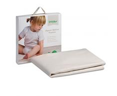 El Little Sheep orgánica verde impermeable Protector de colchón (Cuna Tamaño de la cama)