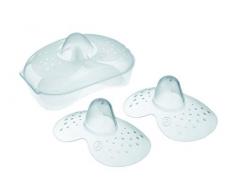 MAM Pezonera Talla 2 (2 unidades), pezoneras de silicona extrasuave, protector de pezones para lactancia con caja de autoesterilización, desde 0 meses, transparente