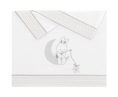 Pekebaby 0385014B Lune - Tríptico sábanas algodón cuna