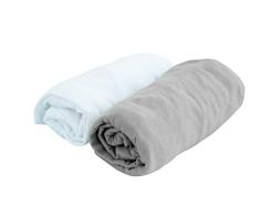 PMP Set de cubrecolchón de poliuretano + sábana bajera Taupe 60 X 120 cm