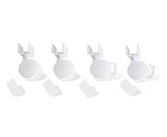 Pinolino 560 003 - Juego de ruedas para cuna con enganche en U, color blanco