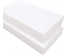Dudu N Girlie cuna sábana bajera, blanco, 2 piezas