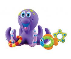 Nûby - Juguete de Baño Pulpo Flotante con Anillos, 18M+